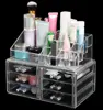 JUNLON customized clear acrylic make up box /acrylic jewelry display & acrylic make up