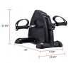 Pinty Pedal Exerciser Two Pedals Mini Exercise Bike Portable Under Desk Mini Cycle Bike Legs & Arms Exerciser with LCD Display