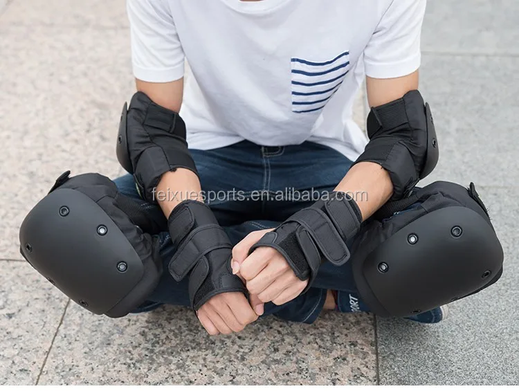 Electric Scooter Safety Protective Pads With Helmets Wrist Elbow Knee