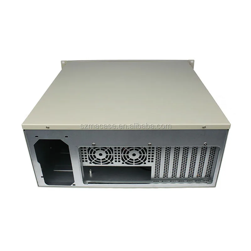 PC Computer Industrial Rack Mount Server Chassis Case 4U IPC Rackmount Chassis for 8pcs 3.5" HDD and 2pcs cd-rom