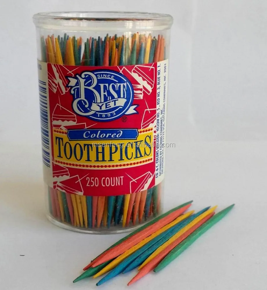 colored toothpicks