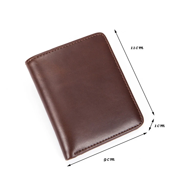 2019 новейший дизайн Ретро Мужчины Натуральная кожа держатель для карт Роскошный тонкий кошелек и портмоне portmonee portemonnaie carteira