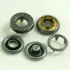 custom zinc alloy cap metal material four parts prong snap buttons for clothing