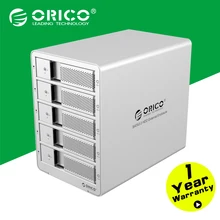 ORICO 9558U3 Aluminum 5 Bay 30TB Highspeed USB 3.0 External 3.5” Inch SATA HDD Docking Station Enclosure Case For Laptop PC