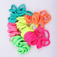 100pcs 8mm Colorful Baby Girls Elastic Hair Ties Hair Bands Rope Ponytail Holders Scrunchie Headband Children