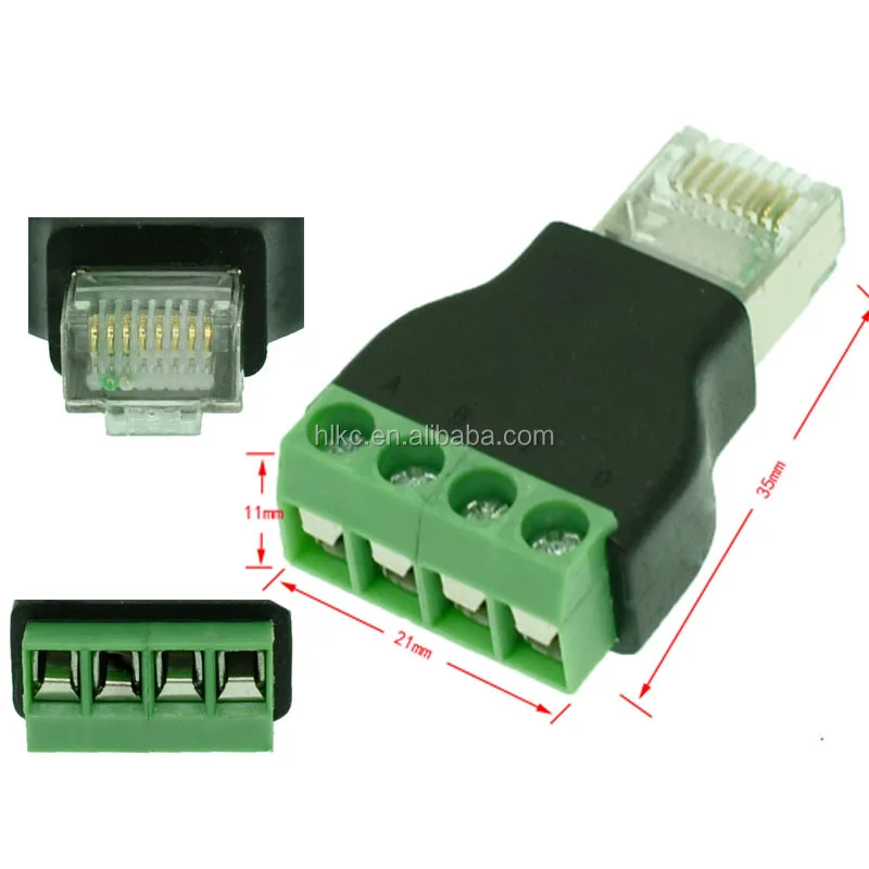 Terminal Block To Rj45 Male Network Adapter Converter Buy Terminal