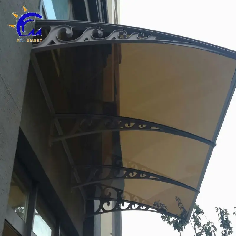 Polycarbonate Solid Sheet Windproof Outdoor Canopy Front Back Door