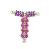 New Gold Chain Design Shoe Accessories Jewellery Uppers For Sandals With Stones