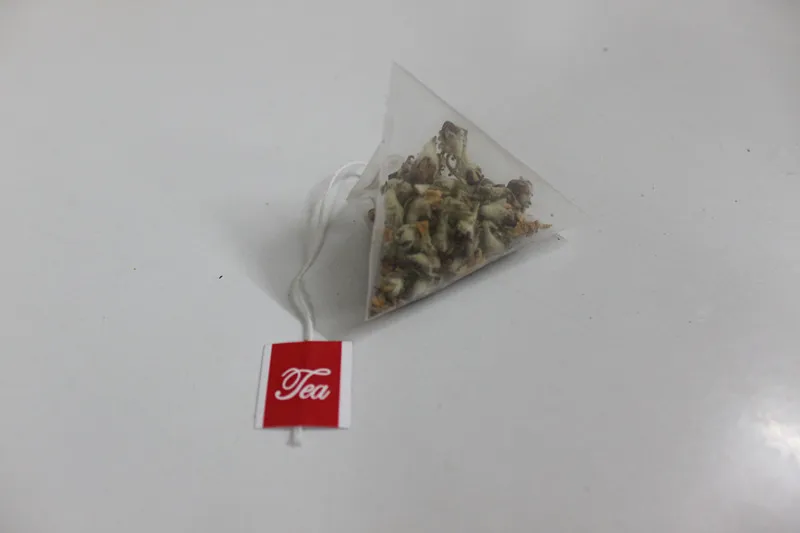 pyramid teabag._