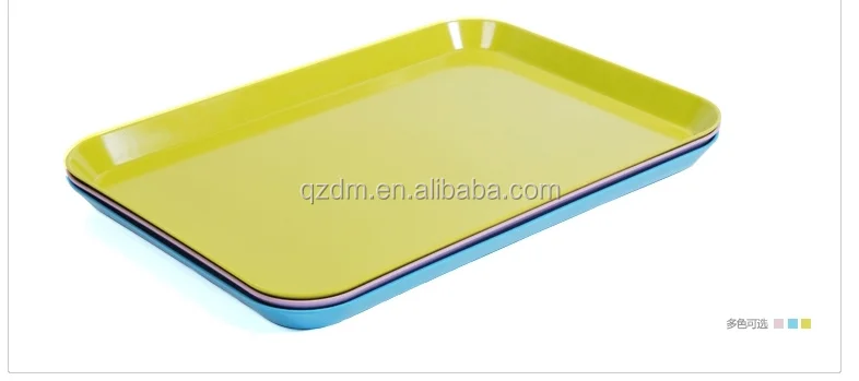 Custom-made melamine Rectangle tray 3pcs