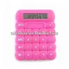 2012 Promotion color silicone rubber mini calculator