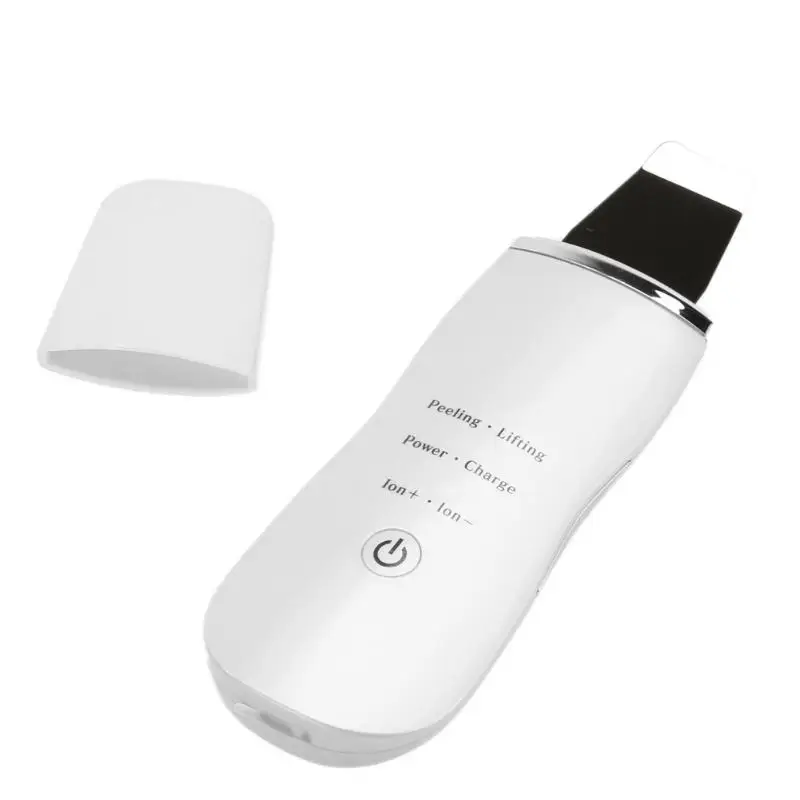 Ultrasonic Face Skin Scrubber Rechargeable Facial Cleansing Device Peeling Vibration Blackhead Exfoliating Pore Cleaner Tool