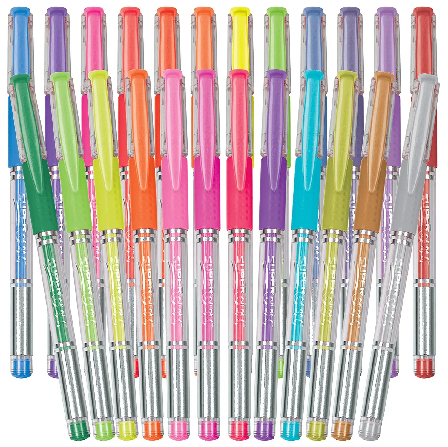 Write Dudes Scribble Stuff 24 Gel Pen Value Pack Assorted Colors/Styles (CY...