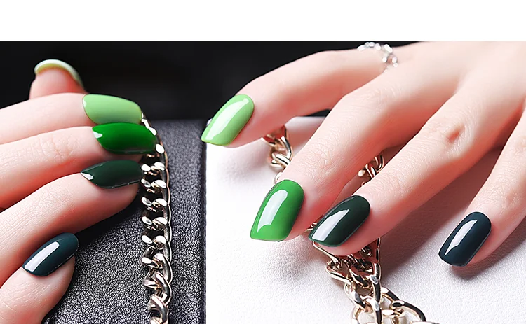 Hot sale green series cover smoothly uv gel nail polish