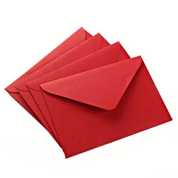 recycle paper wedding invitation card packaging red envelopes
