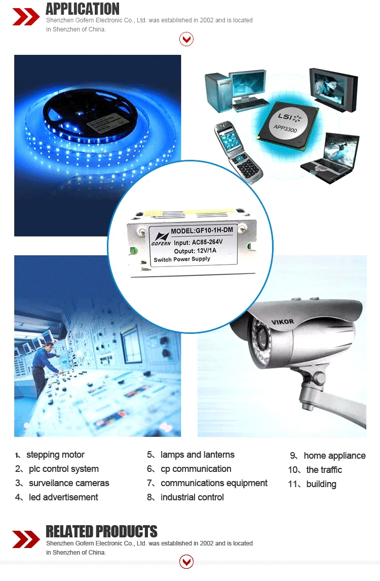 Hs Code 240vac To 110vdc Power Supply 24v 0.5a 10w Led Transformer