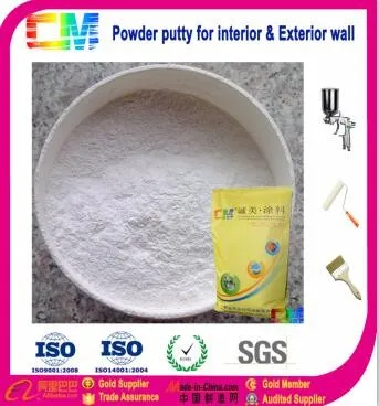 Water based powder paint white wall putty