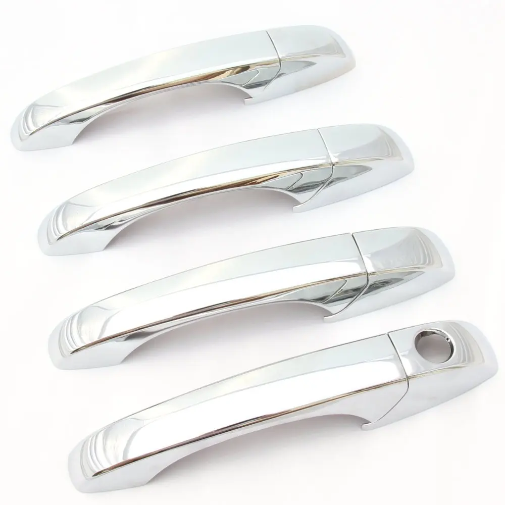Tyger ABS Triple Chrome Plated Door Handle Cover Fits 10-13 Dodge Ram 2500//3500//HD//09-13 Ram 1500//05-10 Jeep Commander//Grand Cherokee 4 Doors Without Passenger Side Keyhole