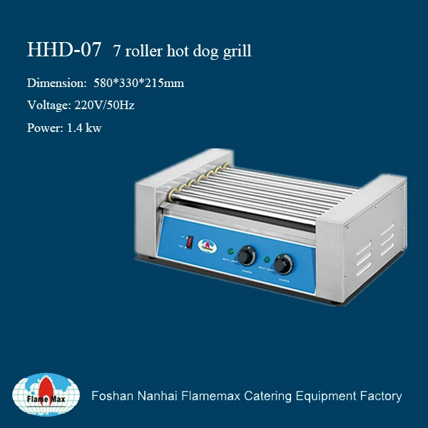 9- Roller Electric Commercial Snack Machine Hot Dog Sausage Roller Grill for Sale