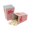 Custom logo print disposable paper popcorn box microwave popcorn food packaging boxes