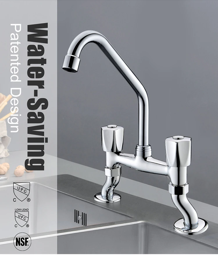 360 Degree Swivel Water Saving Tap Faucet Nozzle Deck Mounted UPC Kitchen Faucet Mixer