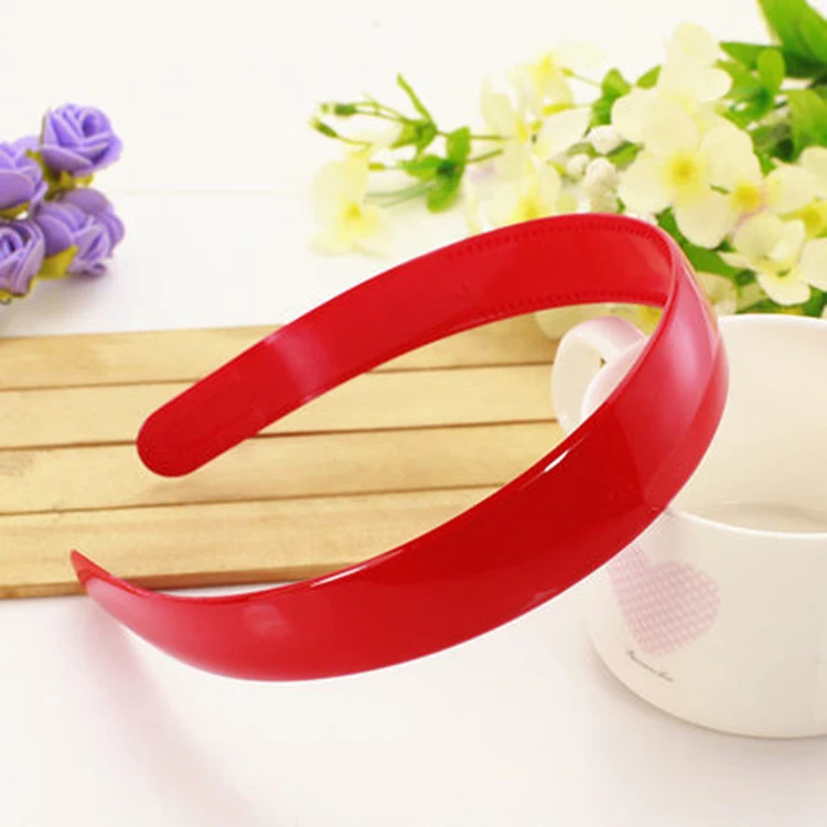 Colorful 2.5 Cm Women Wide Plastic Headbands Hair Band With Teeth Buy