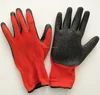 wrinkling nylon 13 G rubber coated palm construction gloves