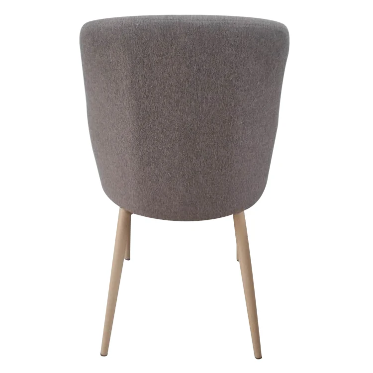 Modern Upholstered Wood Legs Bar Stool Chair Fabric