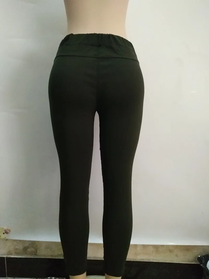 Cargo Slim High Waisted Stretchy Skinny Broken Hole Pencil Pants