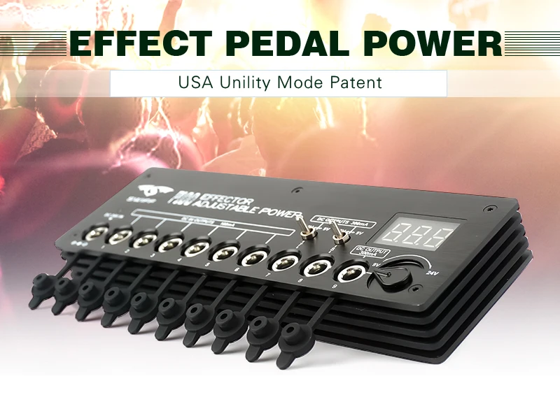 Adjustable Voltage 9v24v Power Supply For Guitar Effector Pedal Power