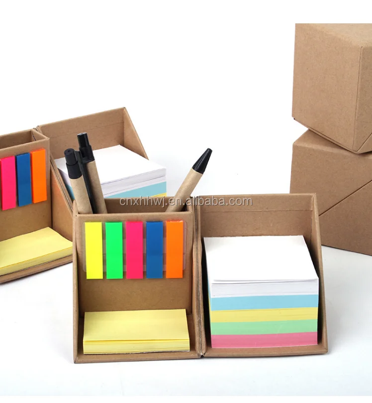 Custom Memo Pad Note Pad Box With Pen Holder Buy Memo Pad,Note Pad,Memo Box' Product on