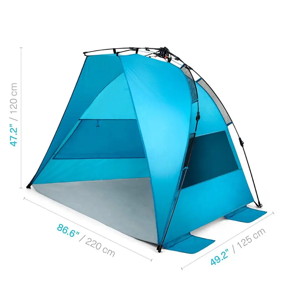 Automatic Pop Up Beach Tent Easy Sun Shelter Set Tear Automatic Pop Up Beach Tent Easy Sun Shelter Set Tear Down Portable Instant