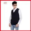 Top Selling man boy knitted v neck school uniform vest for sale