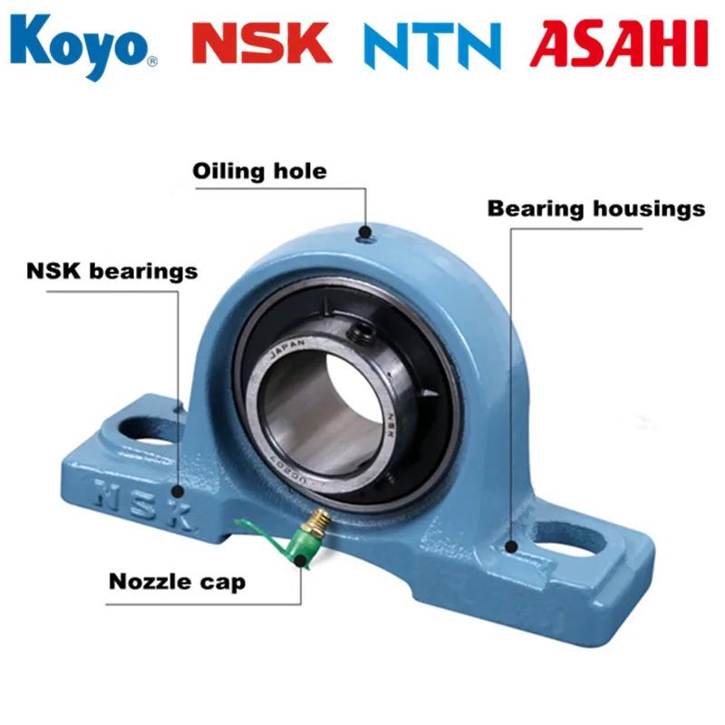 Oem Original Japan Fyh Ntn Asahi Insert Ball Bearing 50mm P210 Ucp 211