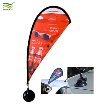 Suction Cup Custom Mini Car Window Banner Teardrop Flag Buy