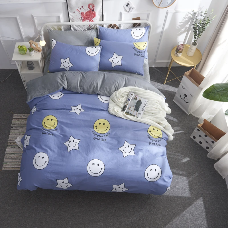 Latest Design 300gsm Single Size Warm Kids Cartoon Flannel Bedding