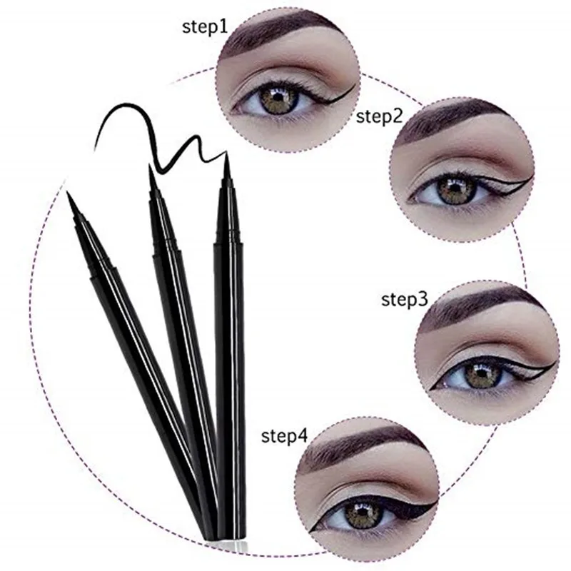 Private Label Waterproof Eyeliner Pen Super Slim Liquid Eyeliner Eye Liner Gel Black Buy No