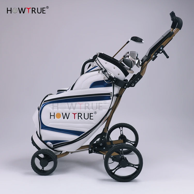 Foldable EVA Foam Tyre  Golf Push Cart For Sale
