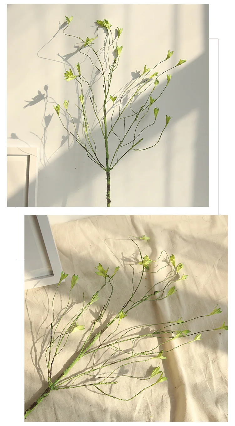 2021 Hot Sale Decorative Tree Branches Color Spring Willow Branch Green