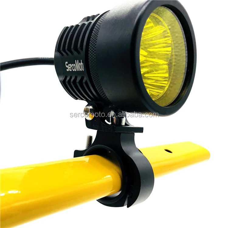 Sercomoto Best selling motorcycle Led Mini auxiliary light with yellow filter