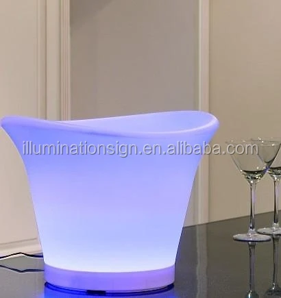 Acrylic Custom Light Led Ice Bucket