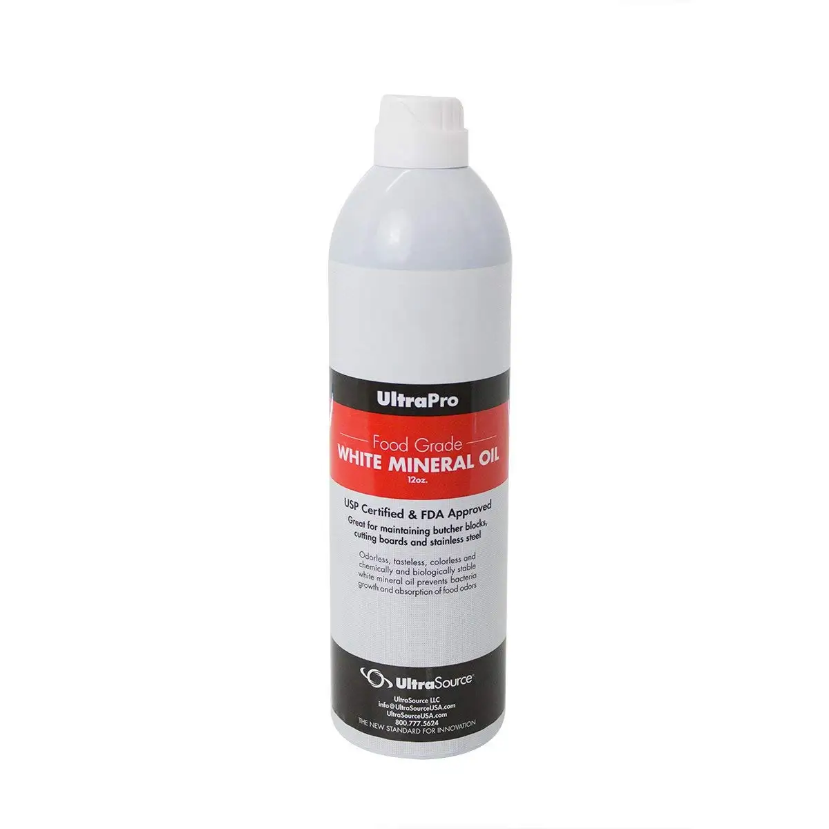 Food Grade Mineral Oil, Easy Use Spray Bottle for Cutting Boards, Butcher Blocks, Stainless Steel and More, NSF Approved (Aerosol-free)