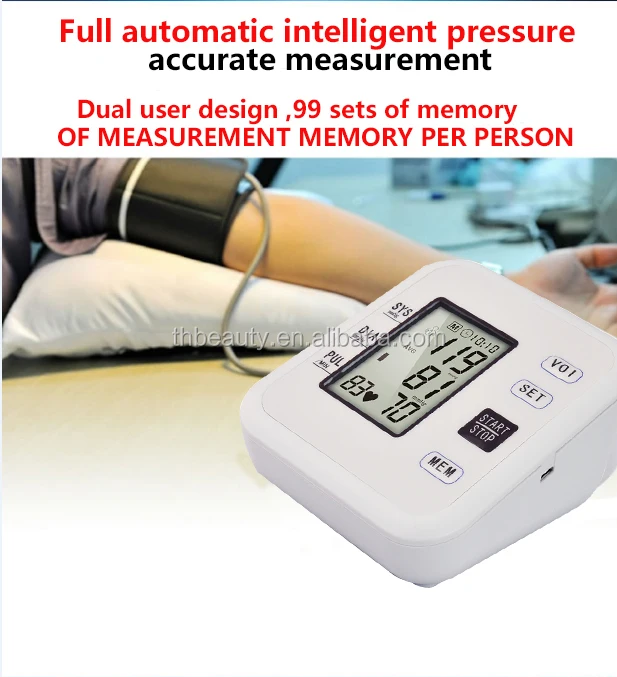 Portable Sphygmomanometer Automatic Arm Digital Blood Pressure Monitor