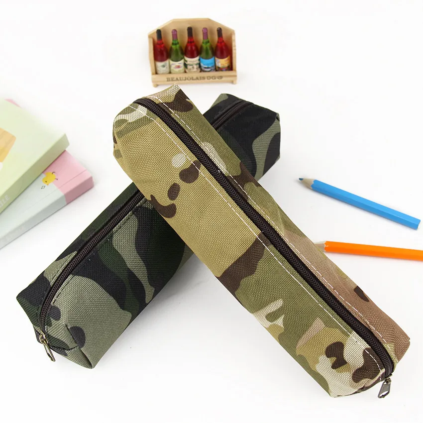 Camouflage Pencil Case For Boys And Girls School Supplies Zipper Pouch