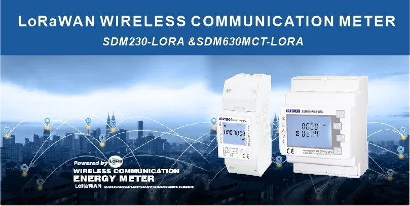 SDM230-LoRa Single Phase Din Rail Lora Electricity Meter - ANKUX.COM
