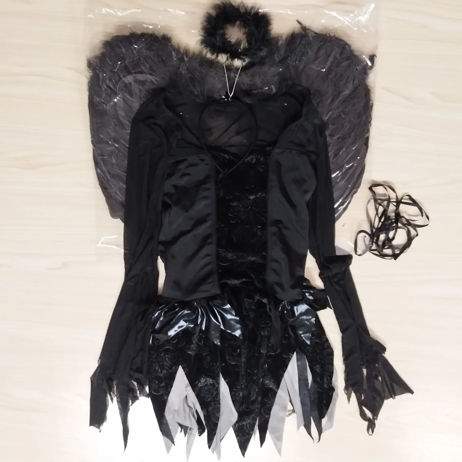 Halloween Costumes Adults Ghost Costume Witch Dress Black Angel Sexy Cosplay Vampire Costume Woman Party Carnival Clothes