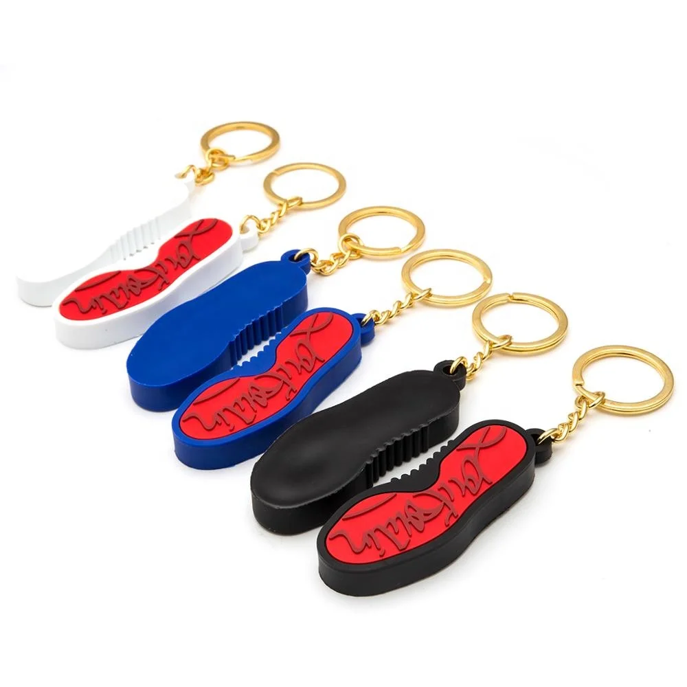 Hot sales Shoe shape PVC keychain