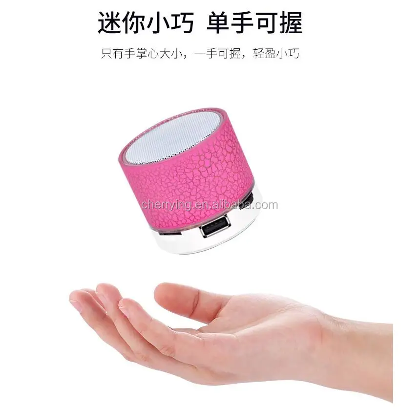 mini speaker bluetooth with led light outdoor portable bluetooth speaker with TF Card - ANKUX.COM