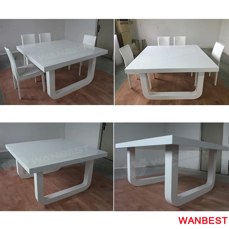 Wholesale Solid Surface Small Hotel Furniture Cafe Fast Food Shop Dining Room Table