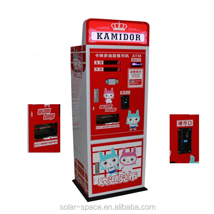 Coin Operated Token Vending Machine,Coin Changer Machine,Coin Exchange